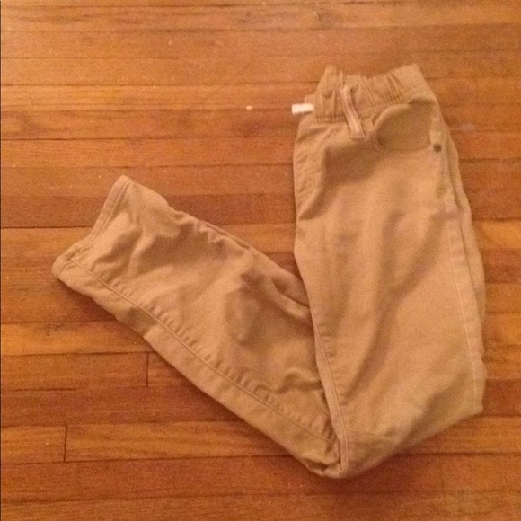 Tan Pants with elastic waist - Picture 1 of 1